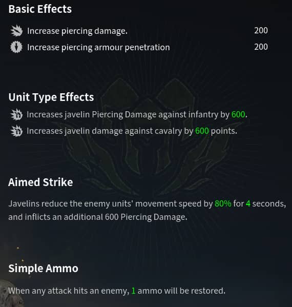 javeliniersDomaine maitrise