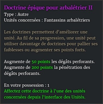 doctrine arbaletrier 2 description violet
