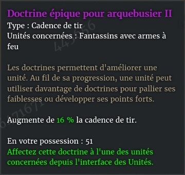 doctrine arquebusier 2 description violet