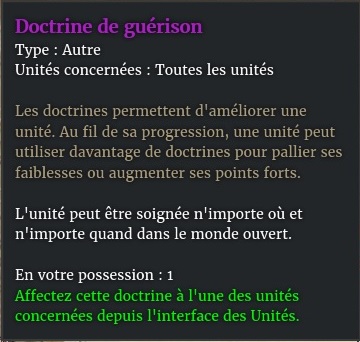 doctrine guerison description violet